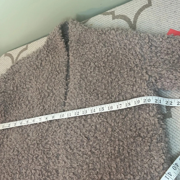 Express oversized longline open front cozy comfy teddy bear cardigan,size small - Picture 8 of 11